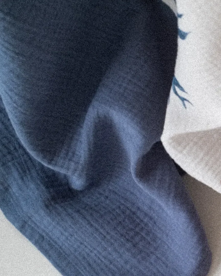 Blueberry Muslin Square