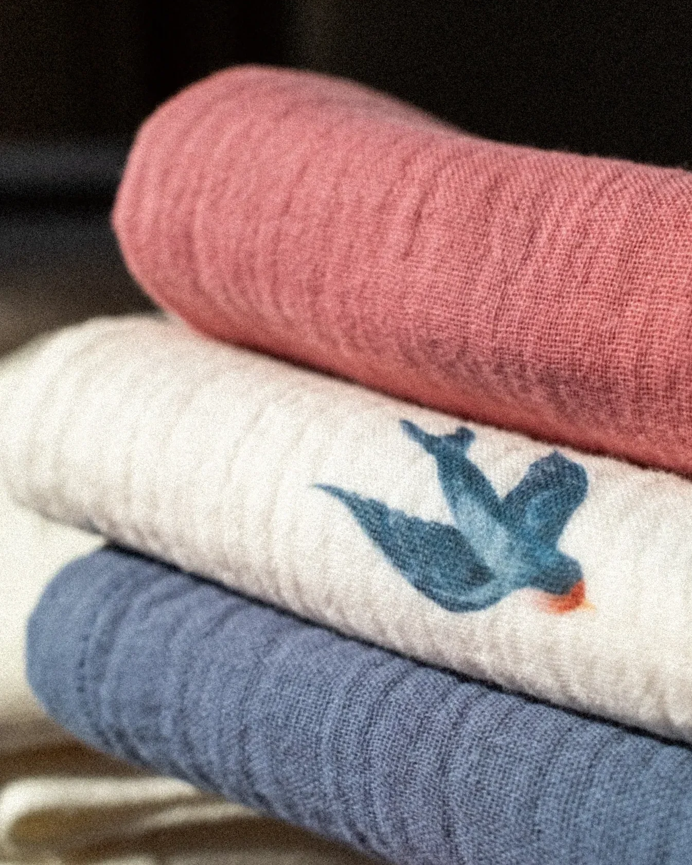 Blueberry Muslin Square