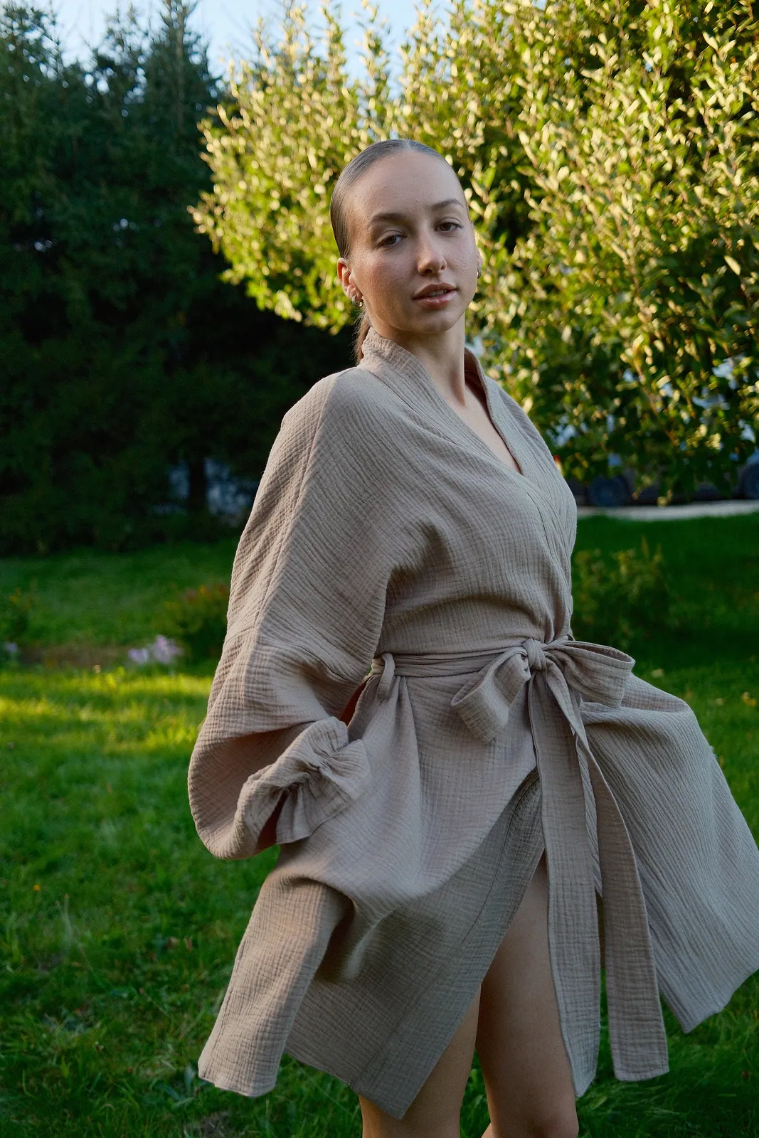 Szlafrok Beżowy